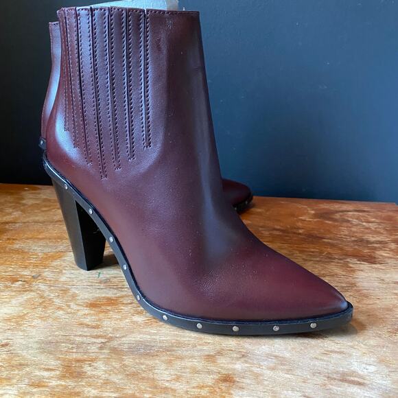 IRO Shoes - IRO Lieve Bootie Shoes in Burgundy NEW Sz 7